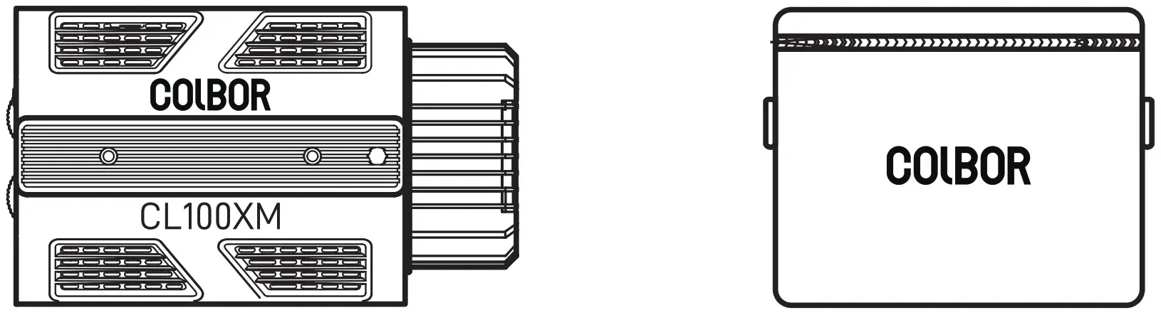 COLBOR CL100XM Daylight LED Video Monolight - Packaging List