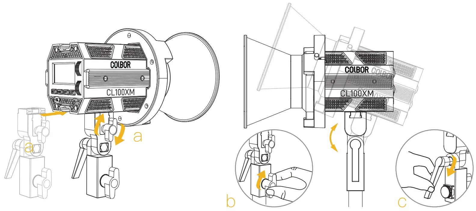 COLBOR CL100XM Daylight LED Video Monolight - Video Light