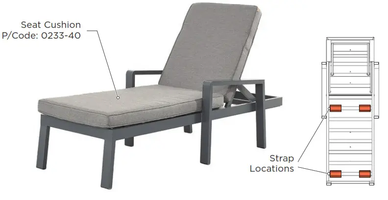 Stone garden lifestyle 699-0836S Garden Furniture - Cushion