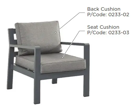 Stone garden lifestyle 699-0836S Garden Furniture - coated