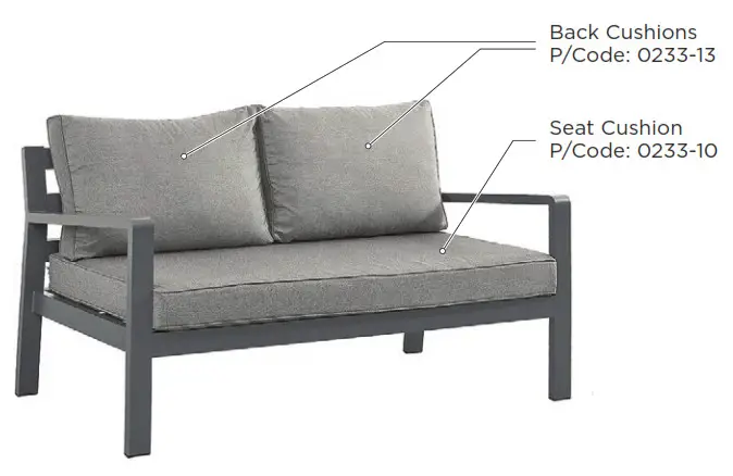 Stone garden lifestyle 699-0836S Garden Furniture - powder1