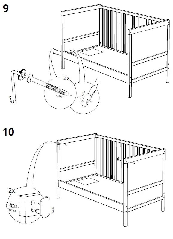 IKEA SUNDVIK Cot White 60x120 cm-fig-19
