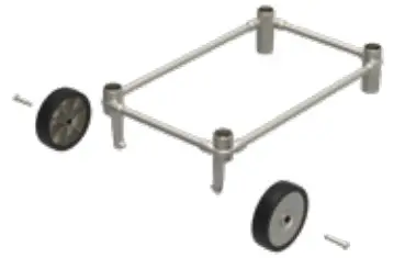 PK300AF Aaron Franklin Portable Charcoal Grill - ASSEMBLE CART STEP 1