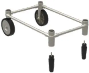 PK300AF Aaron Franklin Portable Charcoal Grill - ASSEMBLE CART STEP 2