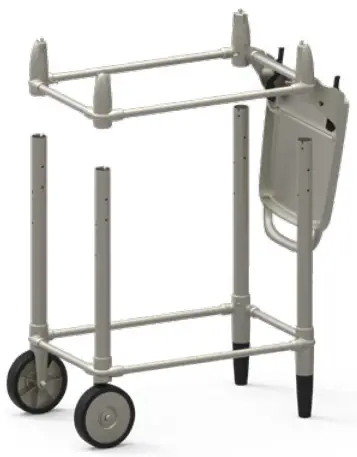 PK300AF Aaron Franklin Portable Charcoal Grill - ASSEMBLE CART STEP 5