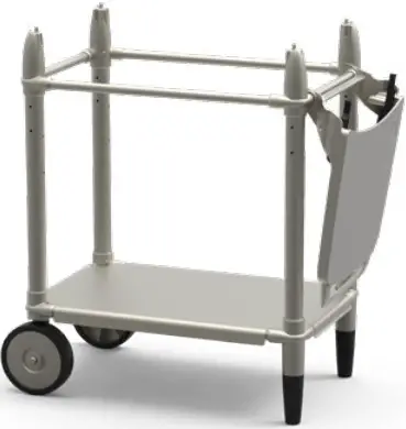 PK300AF Aaron Franklin Portable Charcoal Grill - ASSEMBLE CART STEP 7