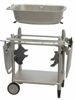 PK300AF Aaron Franklin Portable Charcoal Grill - ASSEMBLE LOWER CAPSULE STEP 2