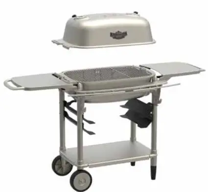 PK300AF Aaron Franklin Portable Charcoal Grill - ASSEMBLE UPPER CAPSULE STEP 1
