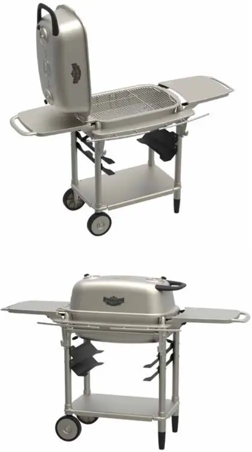 PK300AF Aaron Franklin Portable Charcoal Grill - ASSEMBLE UPPER CAPSULE STEP 3