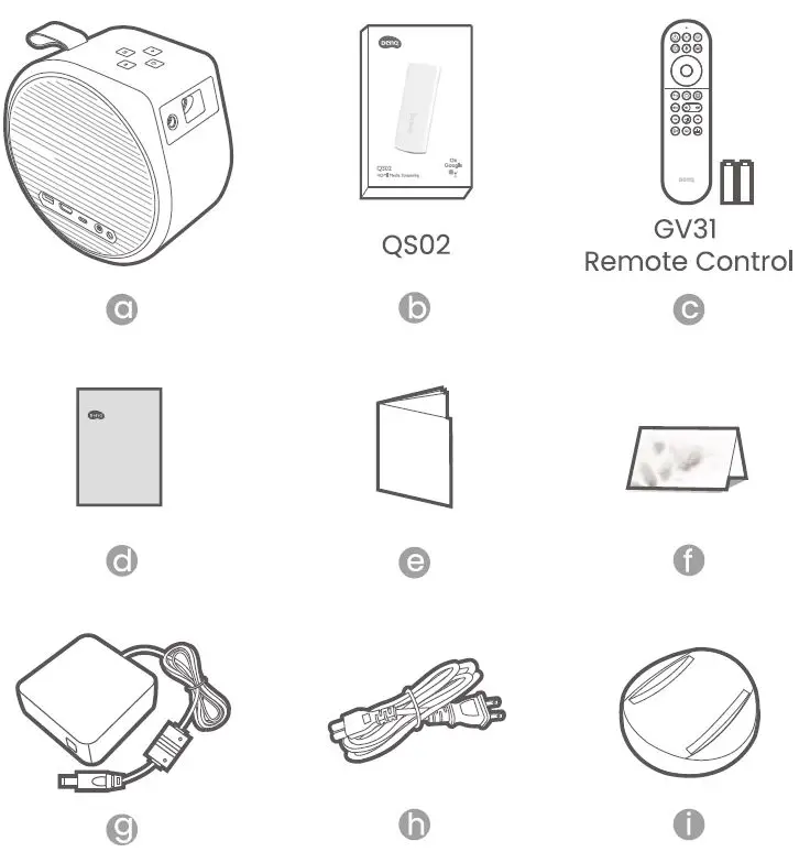 BenQ-GV31-Series-Portable-Digital-Projector-FIG-1