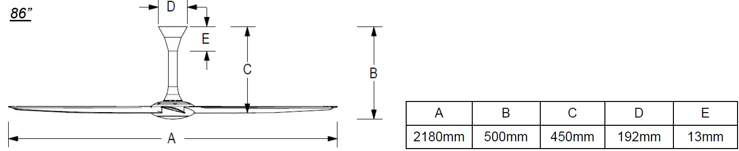 Hunter TBF0861 DC Ceiling Fan 1
