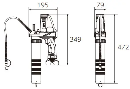 KTC Mini Grease Gun - Body