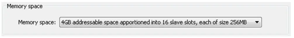 Microsemi SmartFusion2 MSS Creating a Design - Memory Space Configuration 2