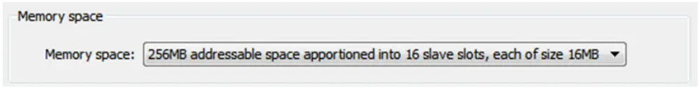 Microsemi SmartFusion2 MSS Creating a Design - Memory Space Configuration