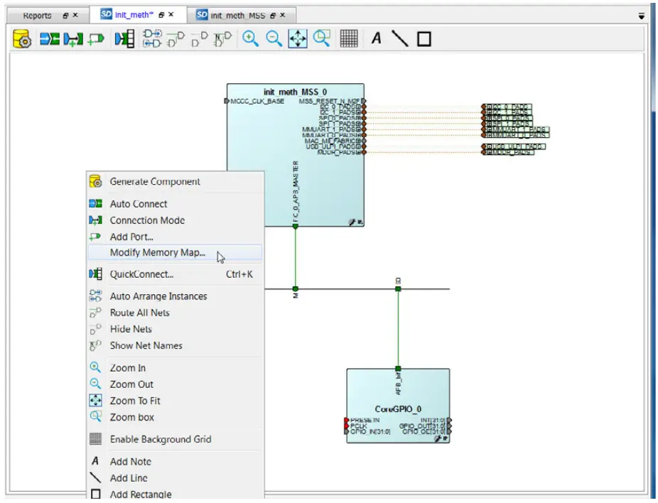 Microsemi SmartFusion2 MSS Creating a Design - SmartDesign Canvas