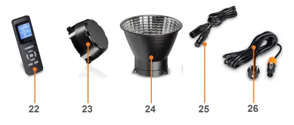 walimex pro NIOVA 120 Plus Series LED Compact Bi Color 120W - Accessories 1