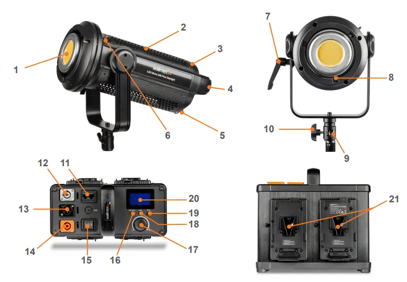 walimex pro NIOVA 120 Plus Series LED Compact Bi Color 120W - Plus Daylight