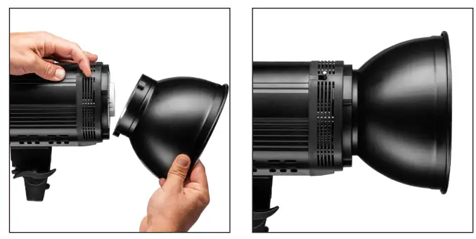 walimex pro NIOVA 120 Plus Series LED Compact Bi Color 120W - holder and lock