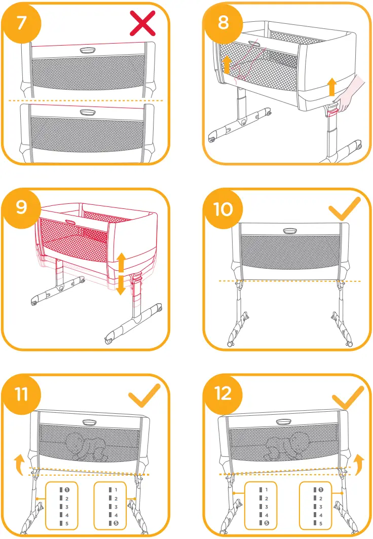 joie Roomie Go Bedside Crib Clay - fig 3