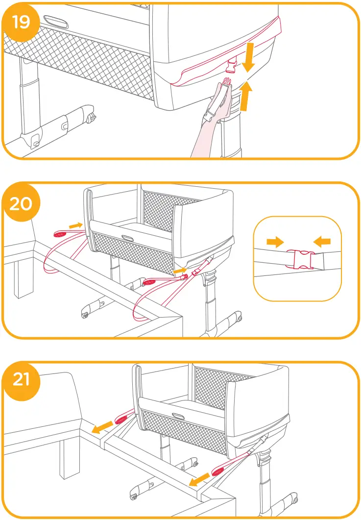 joie Roomie Go Bedside Crib Clay - fig 5