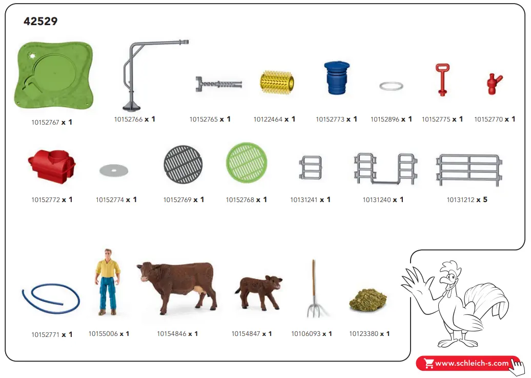 Schleich 42529 Farm World Happy Cow Wash - fig