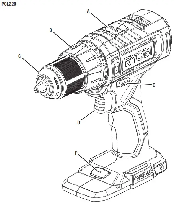 RYOBI PCL220 Hammer Drill - Product Overview 1