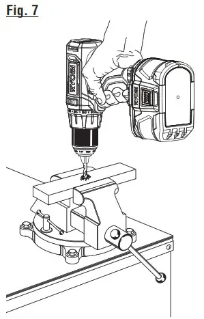 RYOBI PCL220 Hammer Drill - Product Overview 8
