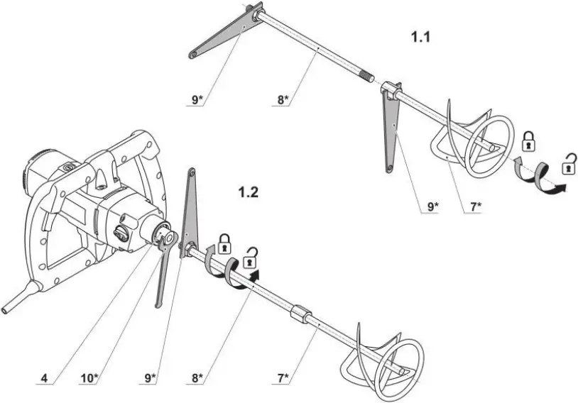 CROWN CT10049 Mortar Mixer a2