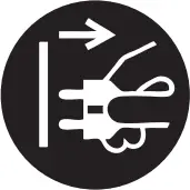 Pull out the mains plug Symbol