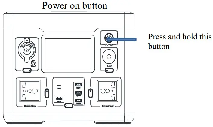 MERITSUN RS540MR Outdoor Portable Energy Storage - Product instructions