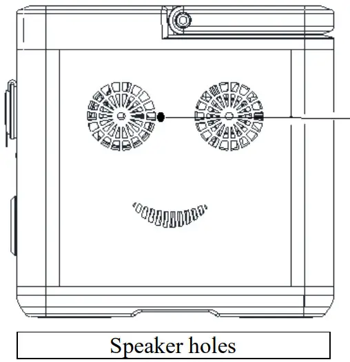 MERITSUN RS540MR Outdoor Portable Energy Storage - Speaker holes