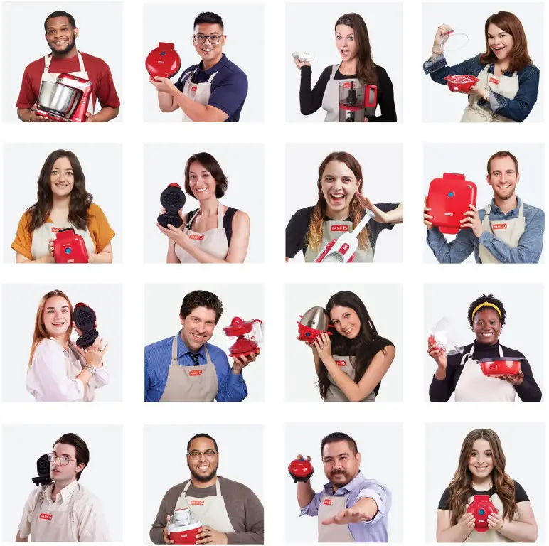 DASH DNMWM400 No Drip Waffle Maker - Figure