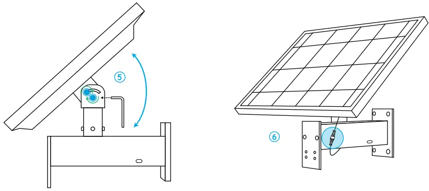 reolink TrackMix LTE Plus, Solar Panel Plus - Install the Solar Panel 2