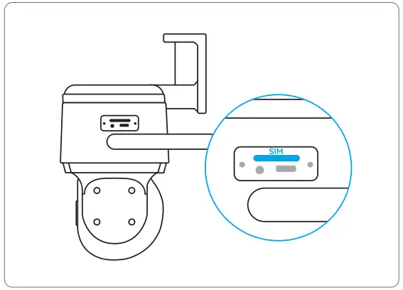 reolink TrackMix LTE Plus, Solar Panel Plus - SIM Card 1