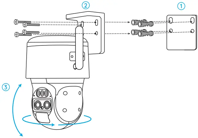 reolink TrackMix LTE Plus, Solar Panel Plus - the Camera 1