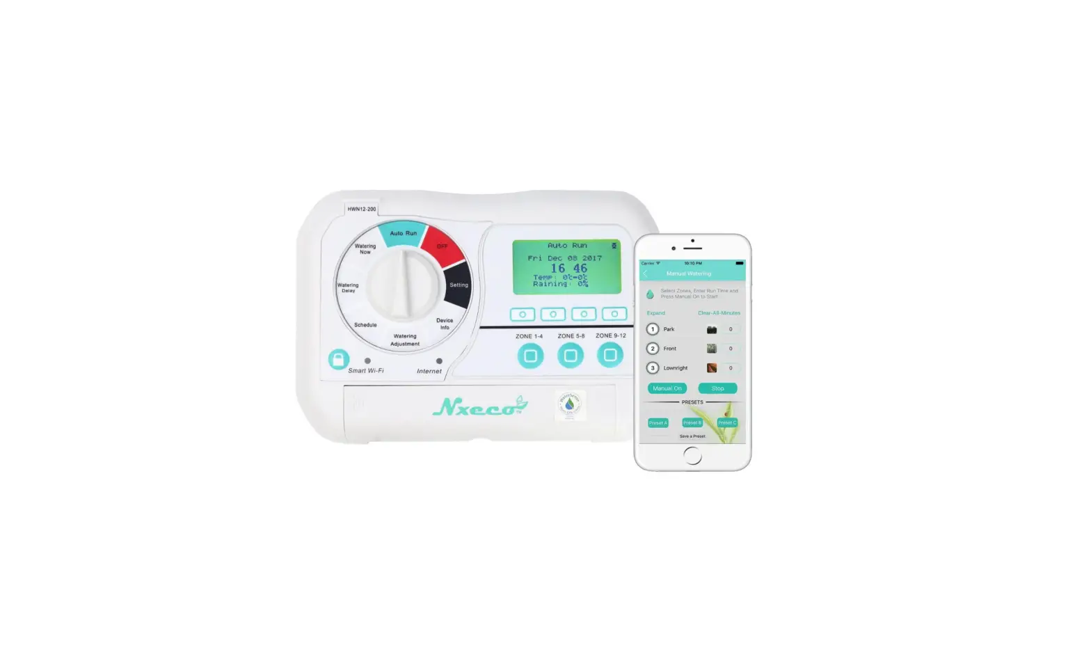 Nxeco Hwn12-200 Smart Irrigation Sprinkler Controller Operation Manual Nxeco Hwn12-200 Smart Irrigation Sprinkler Controller Operation Manual
