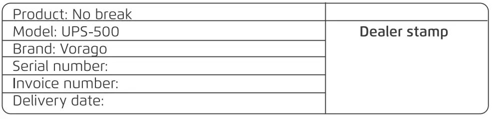 Vorago UPS-500 Backup Battery 6 Connectors-fig-5