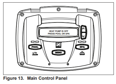 Jandy H0744700 VersaTemp JRT Series Heat Pump - Control Panel