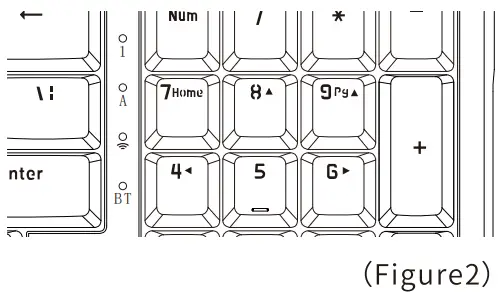 AJAZZ AK992 BT Three Modes Mechanical Keyboard - switch indicator light 2