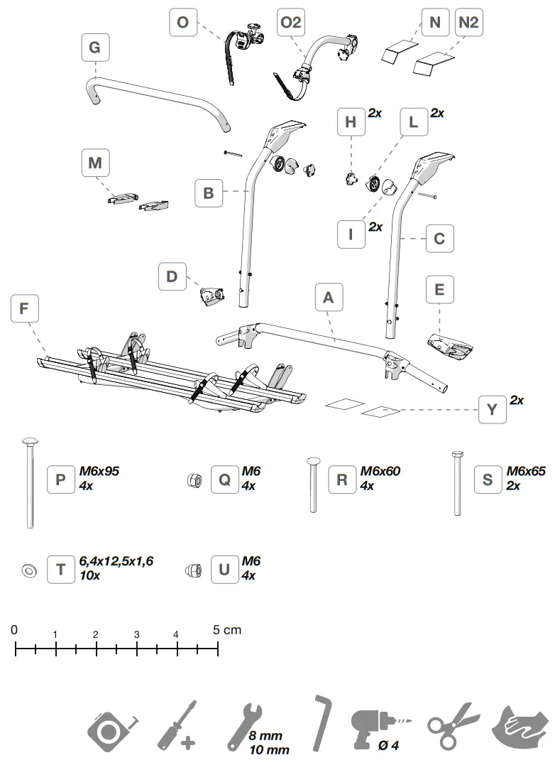 FIAMMA 02094C08A Bicycles Carrier - fig 1