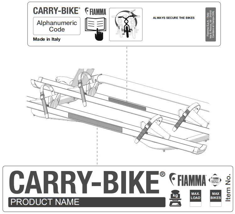 FIAMMA 02094C08A Bicycles Carrier - fig 17