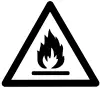 Warning Risk of fire 1