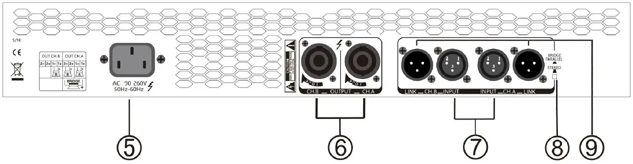 DATEQ DDA-2800 Professional Audio Power Amplifier 2