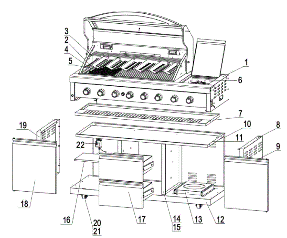 Gasmate-BQ1080BSL-Platinum-III-6-Burner-BBQ-6