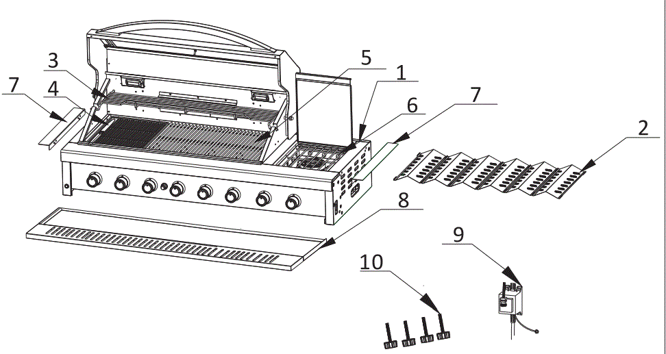 Gasmate-BQ1080BSL-Platinum-III-6-Burner-BBQ-7