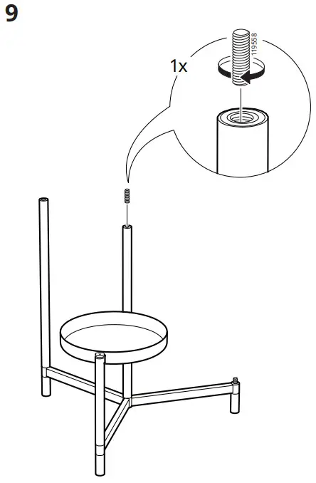 IKEA OLIVBLAD Plant Stand - fig 11