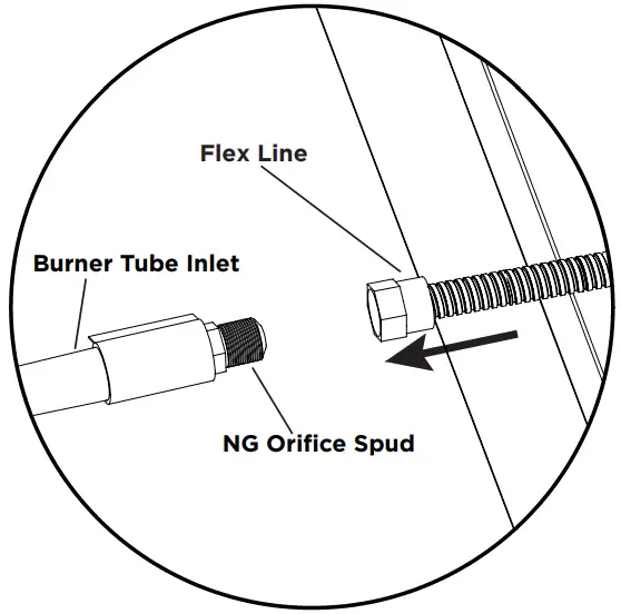 real flame SC G0002-10 Natural Gas Conversion Kit - Reattach