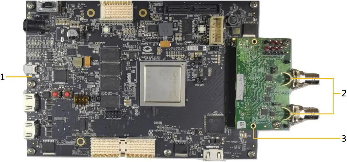 MICROCHIP VIDEO-DC-SDI SDI FMC Daughter Card