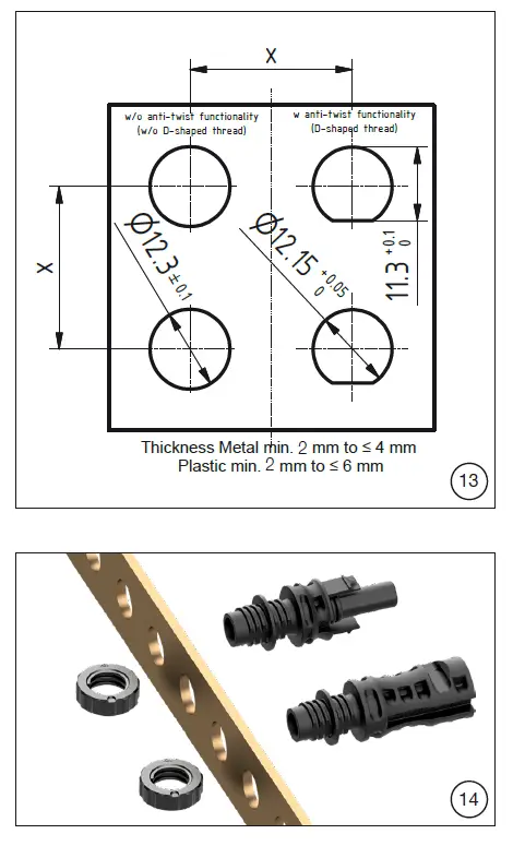 ST UBLI PV-ADB4-EVO ST PV Surface Mount Socket 10