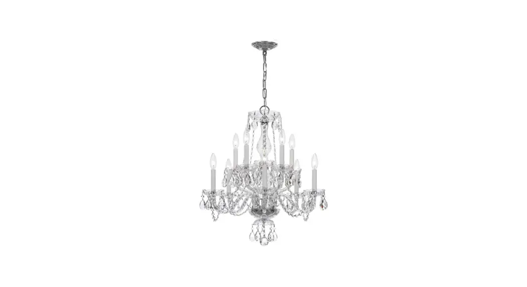 Crystorama 5080-ch-cl-mwp Ten Light Chandelier Instruction Manual
